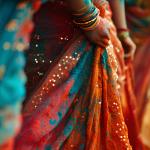 Green bananas saree